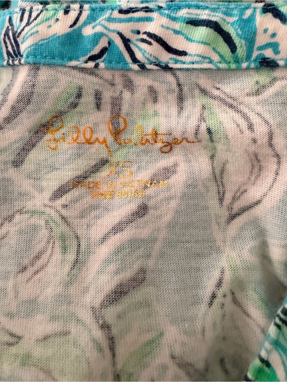 Lilly Pulitzer Loran Swing Dress in Turquoise Oasis Outta Line - Picture 4 of 6